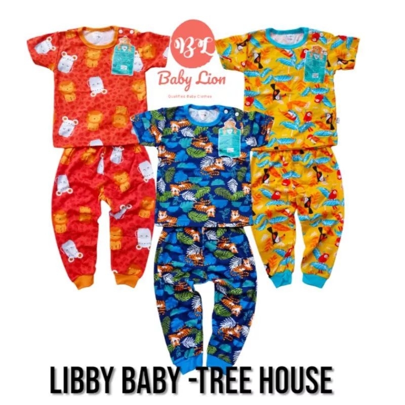 Libby Baby Tree House Setelan Oblong Pendek Cln Panjang SML Satu Pasang
