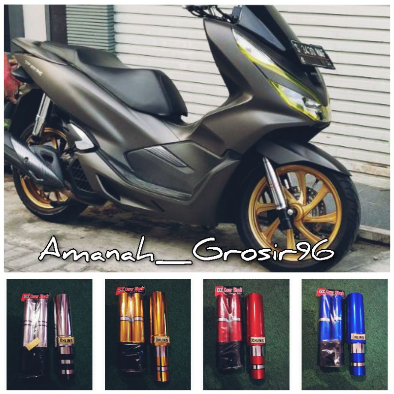 Cover shock PCX fullset depan belakang,variasi cover shock pcx depan belakang ,pengaman shockbreaker