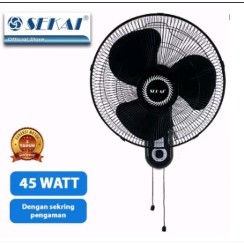 KIPAS ANGIN SEKAI WALLFAN 1627 /1626 KIPAS ANGIN DINDING 16 INCH