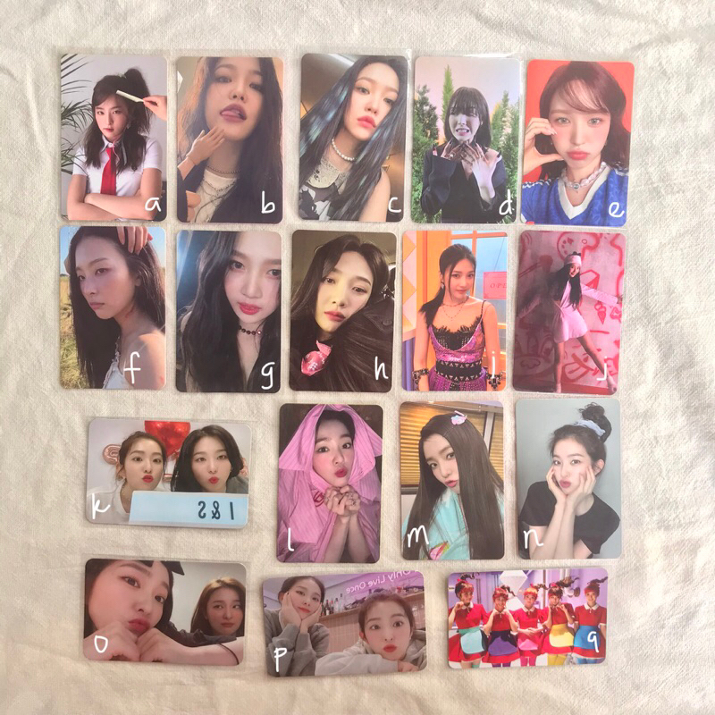 Red Velvet Photocard Official Seulgi Yeri wendy Joy Irene PC RV