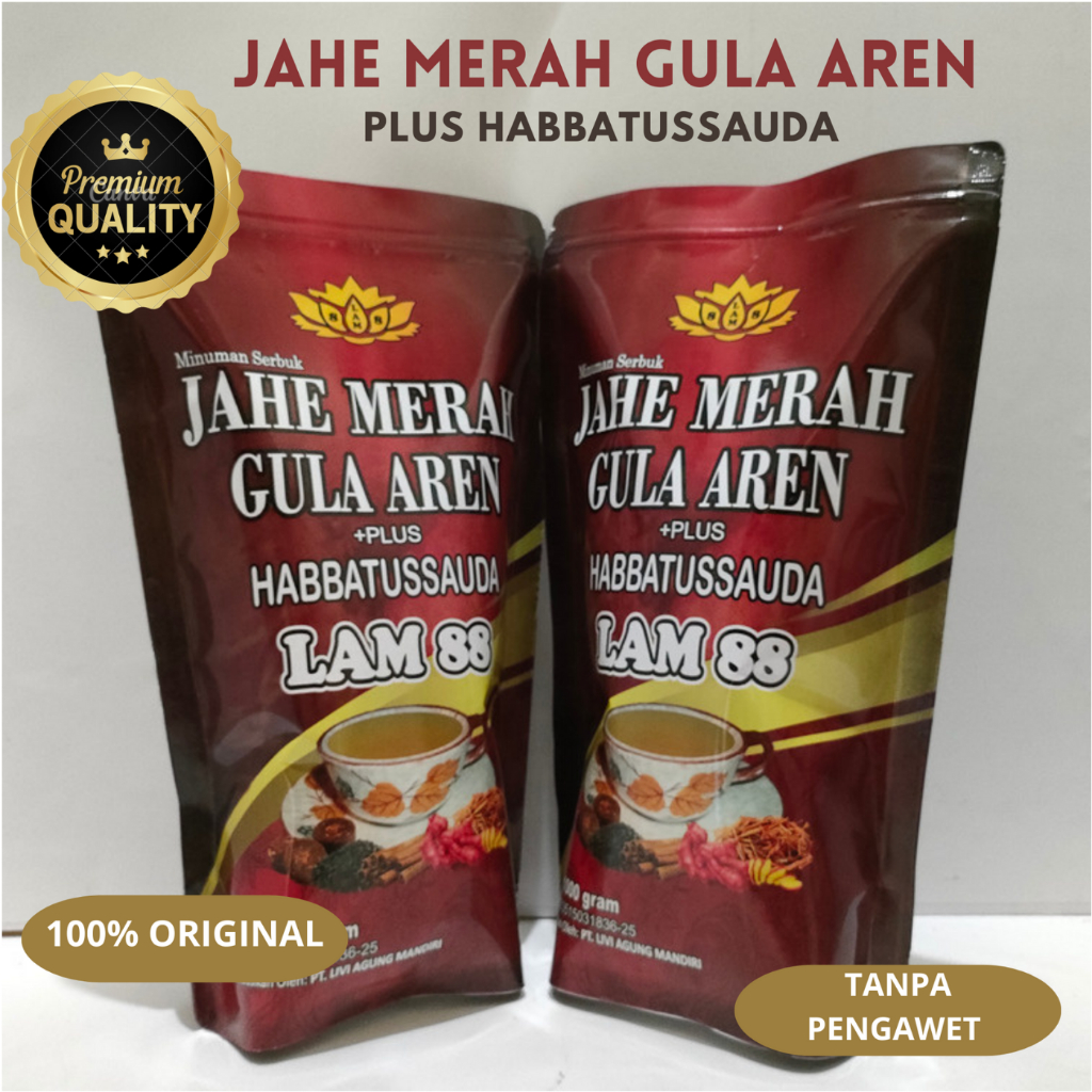 

Jahe Merah Gula Aren Plus Habbatussauda Premium