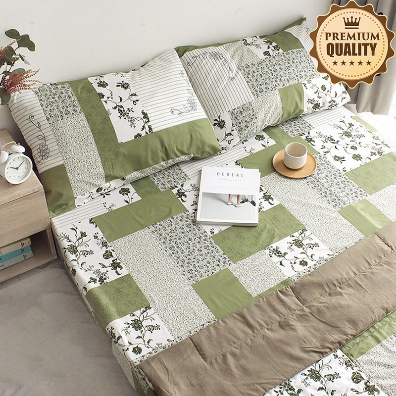 (FREE SARUNG BANTAL GULING) SPREI HOMEMADE 120x200x30 160x200x30 180x200x30 TINGGI 30cm SUDUT KARET MOTIF AESTHETIC KOREAN STYLE - BAHAN ADEM ANTI GESER