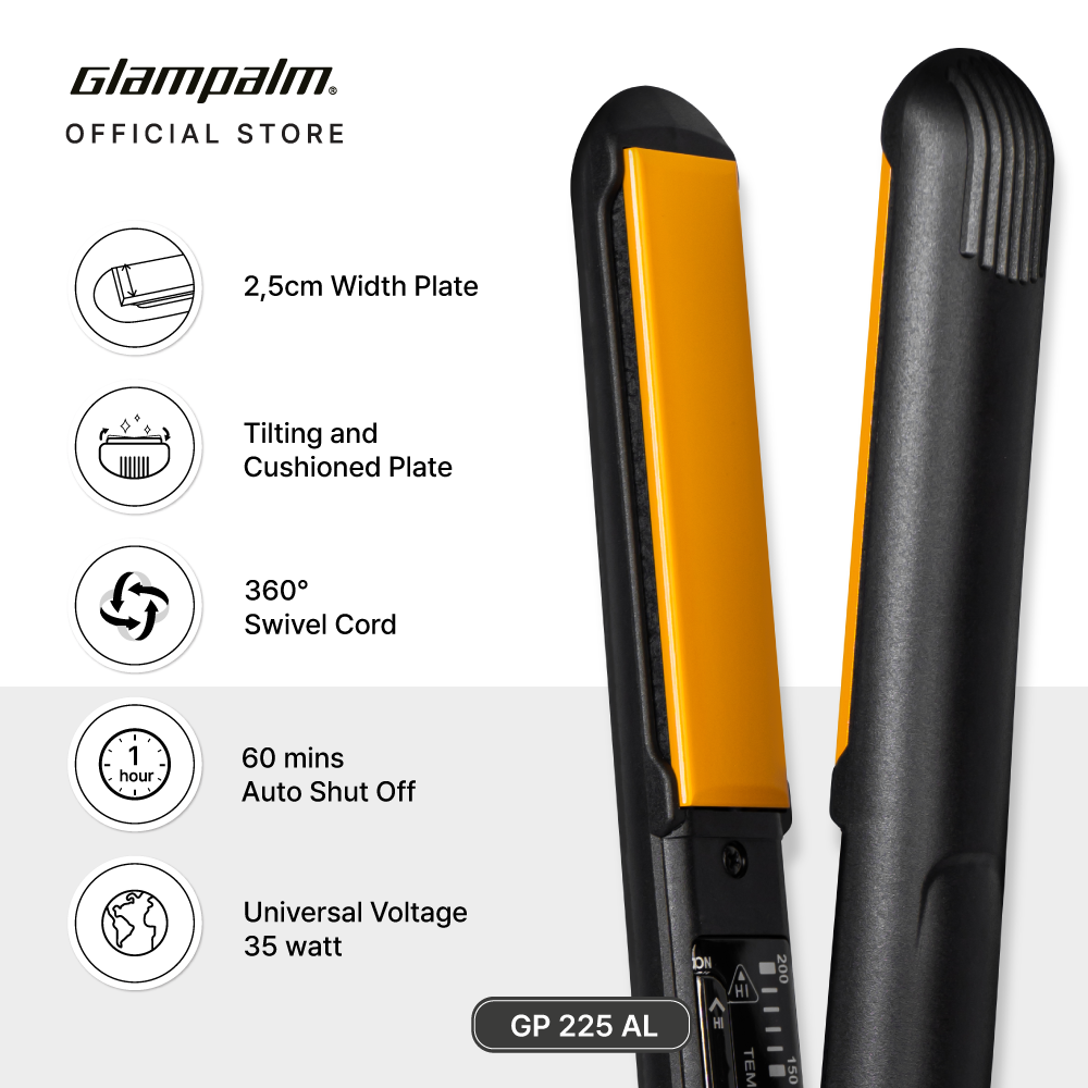 Paket Glampalm Catokan GP225AL - Pengeriting Rambut GP618AM