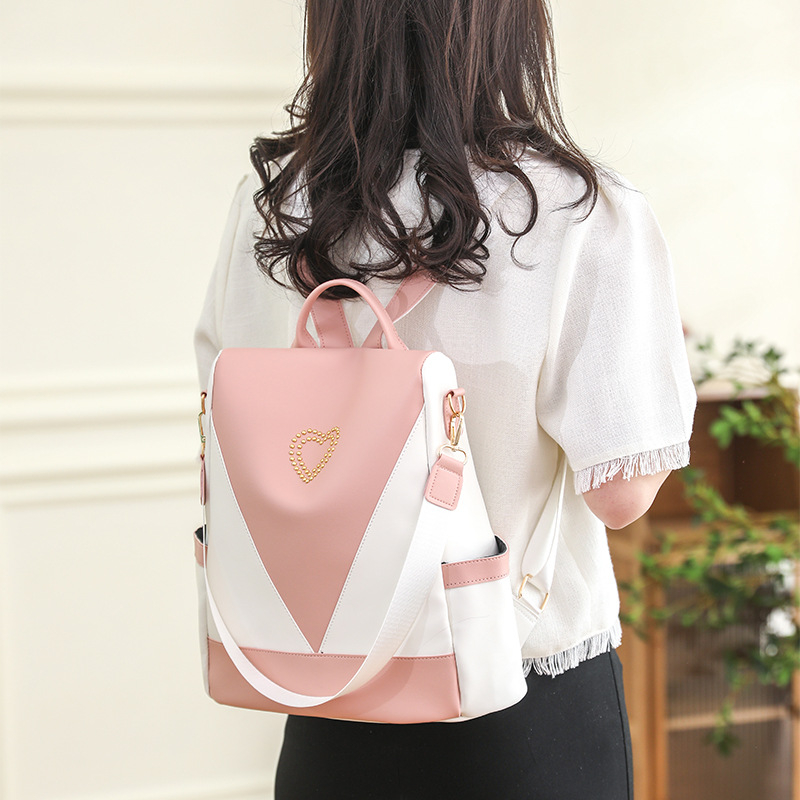 TAS RANSEL WANITA AVENELLE TA813P3 KOREA BACKPACK CEWEK SEKOLAH GENDONG PUNGGUNG KERJA KULIAH KEKINIAN IMPORT PINK FASHION BATAM MURAH BRANDED KULIT PREMIUM