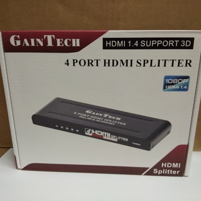 Gaintech 4Port HDMI Splitter Support 3D