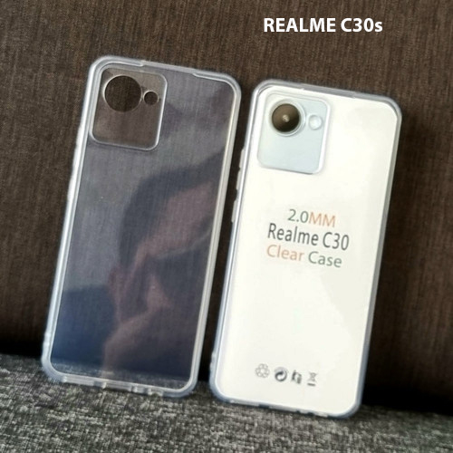 Case REALME C30s / REALME C30 Casing Clear HD KETEBALAN 2MM BENING TRANSPARAN TPU Premium Softcase