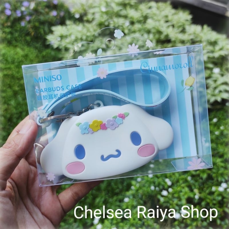 Miniso x Sanrio Cinnamoroll Earbuds Case Dompet Koin Silikon Cinamorol Cinamoroll Cinnamonroll Kawai