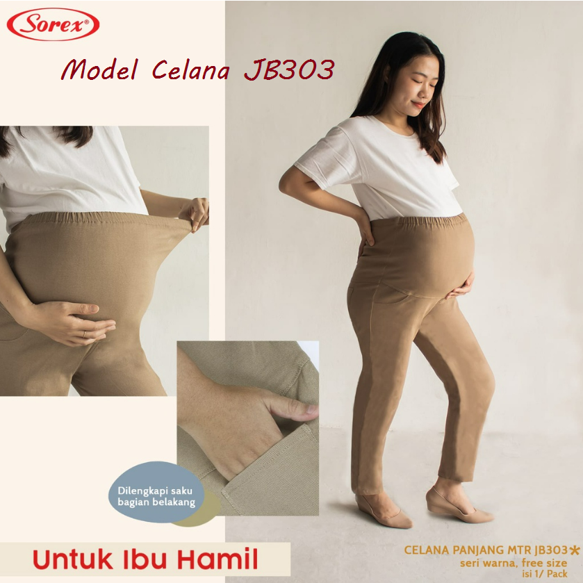 SALE Sorex Maternity Celana Hamil Celana Panjang Nyaman Adem Freesize Big Size JB301 JB302 JB303 JB 304 CBKS