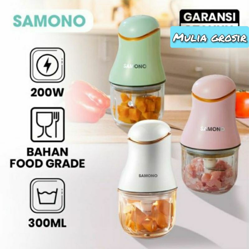 Chopper Samono Food Chopper SW 099 300ml Gelas Kaca