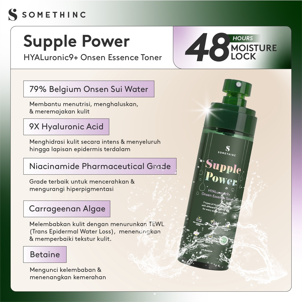 ⭐️ Beauty Expert ⭐️ SOMETHINC Supple Power &amp; Glow Maker Series - Somethinc Supplepower Cream Somethinc Glowmaker Toner