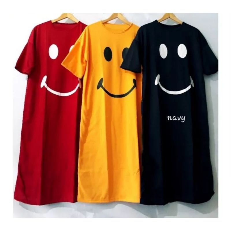 daster jumbo LONG DRESS smile babyterry