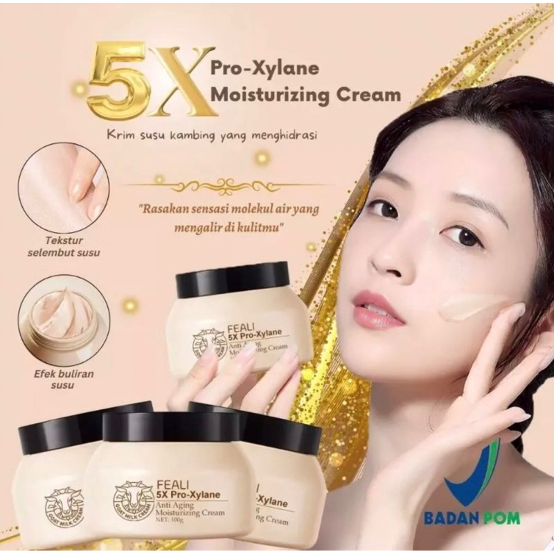 [BPOM] FEALI 5X Pro - Xylane Goat Milk Anti - Aging and Moisturizer Cream