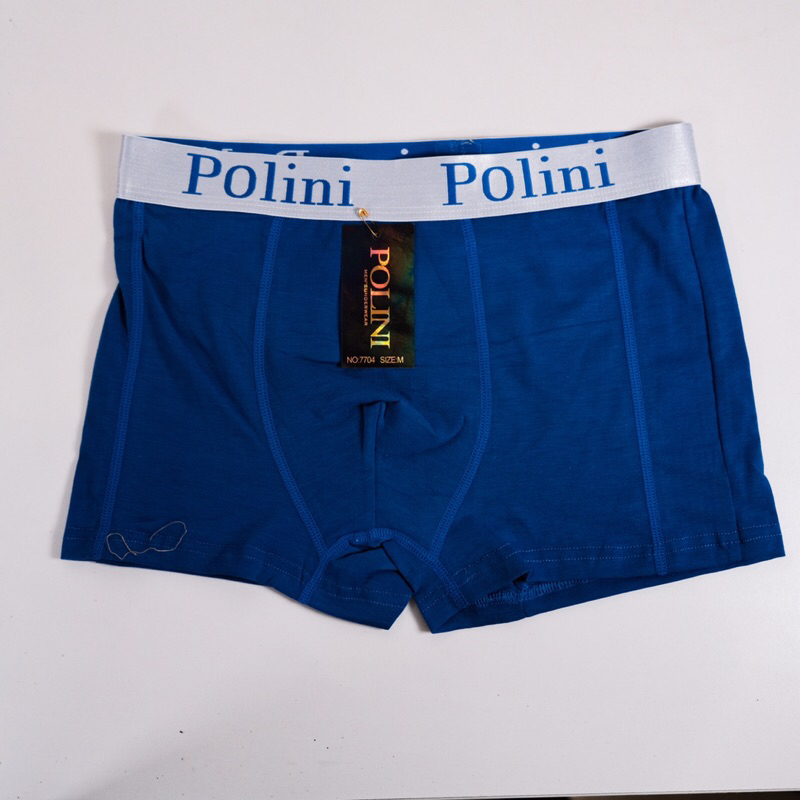 Polini Celana Dalam Boxer Pria Karet Dewasa Ukuran M L XL (1 box isi 3 Pcs)