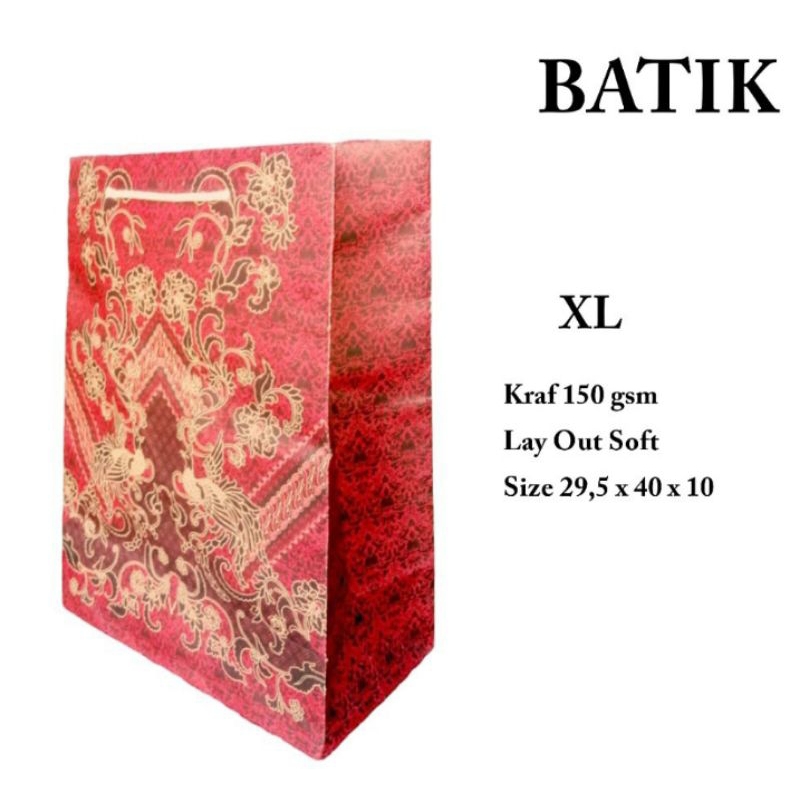 

PP batik merah xl isi 12 pcs