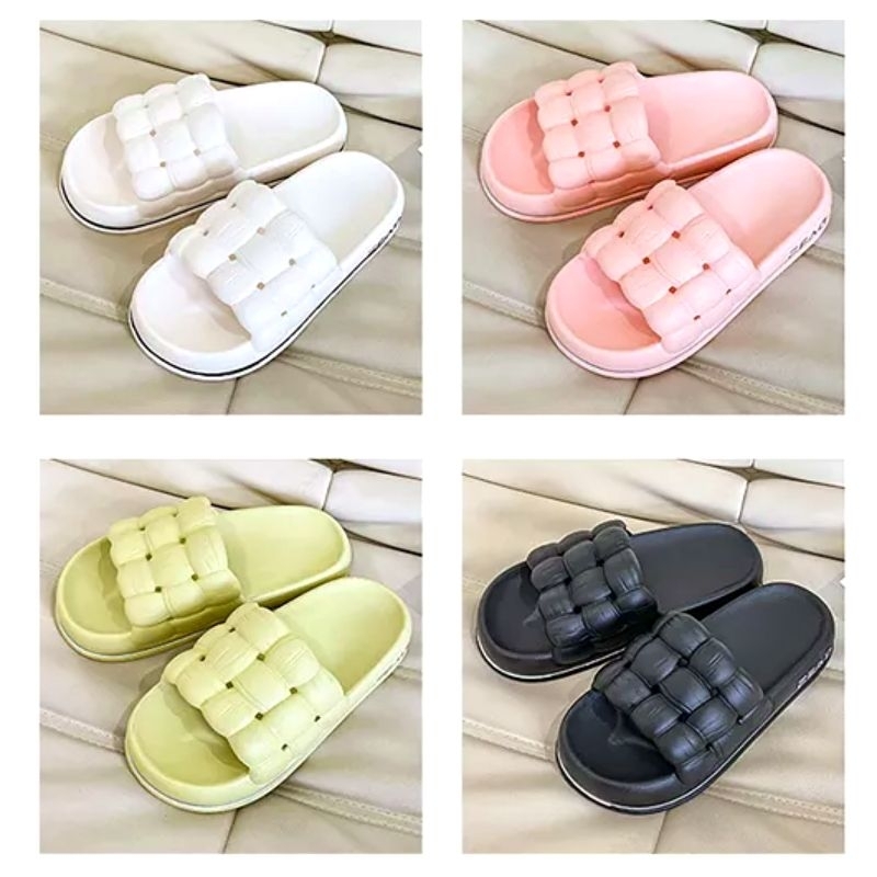 Sandal Karet Wanita Import Fead / Sandal Karet Tebal Korean Style