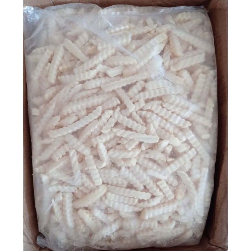 kentang shoestring &amp; crinkle cut 2.5 kg frozen food