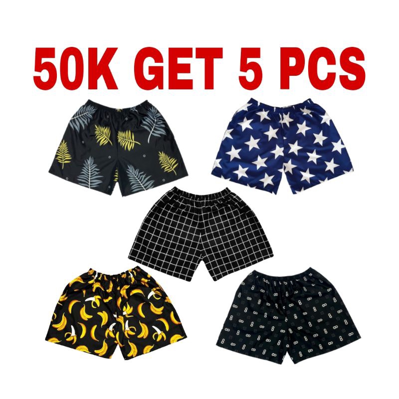 5 PCS BOXER PRIA WANITA/BOXER MOTIF/CELANA PENDEK BOXER/BOXER MURAH/BOXER GROSIR