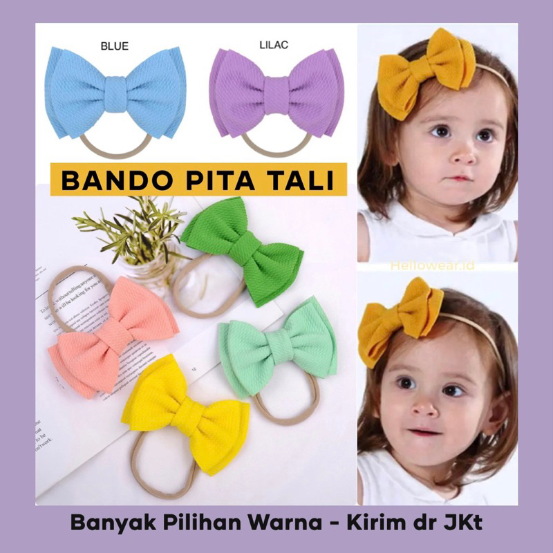 BANDO PITA TALI Bandana Baby Bando Bayi Bandana Bayi Anak