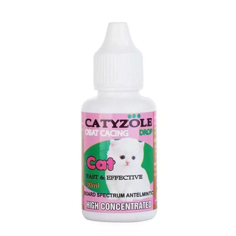 GPSS- CATYZOLE DROP 30ml Obat Cacing Kucing Obat Anti Cacing Kucing Obat Cacing Anjing Obat Cacing Kitten Obat Penambah Nafsu Makan Kucing Vitamin Kucing