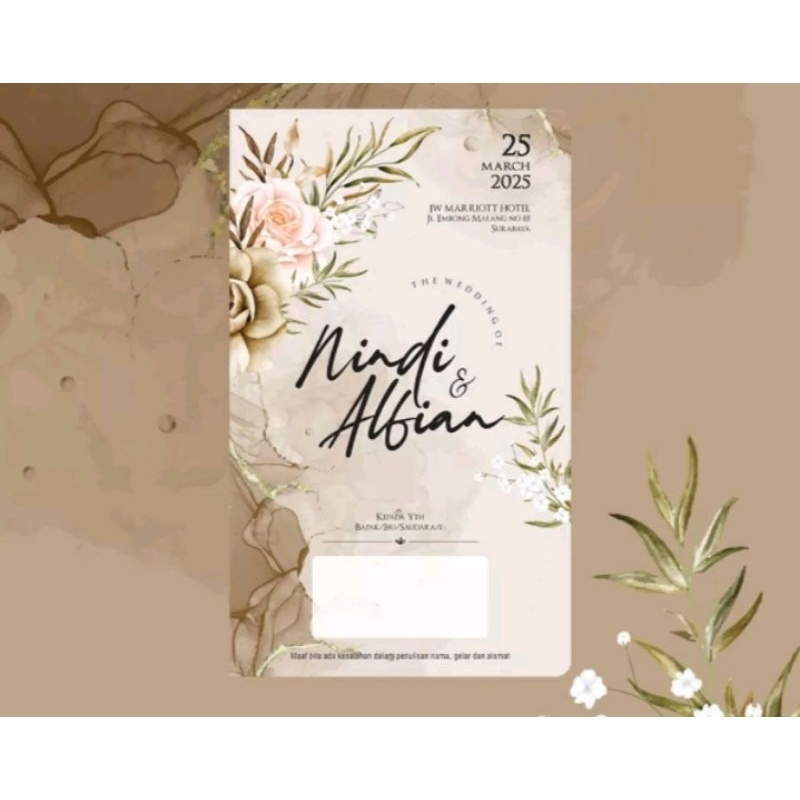 undangan nikah | undangan pernikahan | undangan khitanan | undangan indie IN 81 | undangan bandung