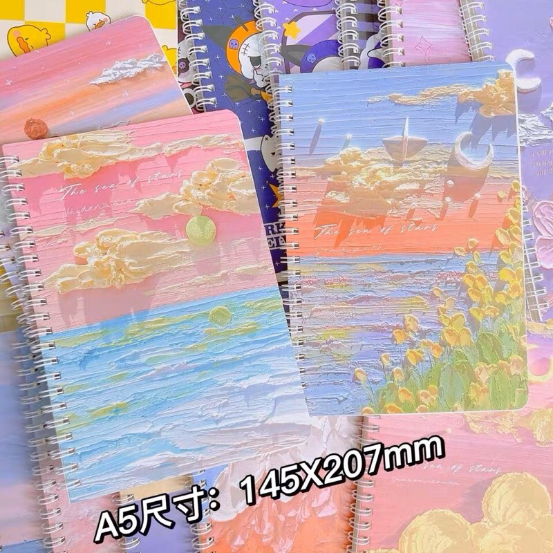 #6 READY STOCK BISA COD - NOTEBOOK A5 BESAR BUKU CATATAN MINI A7 RING KARAKTER KARTUN HEWAN LUCU BUNGA FANCY DEKORASI AESTHETIC JURNAL DIARY BUJO PLANNER AGENDA ANAK PEREMPUAN KAWAII GAYA REMAJA CEWEK KOREA BERUANG KELINCI SANRIO MURAH VIRAL KERTAS TEBAL