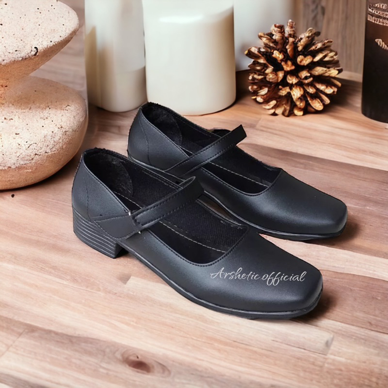 SEPATU PASKIBRA WANITA  - SEPATU PASKIB WANITA - SEPATU PANTOFEL- WANITA PANTOPEL HITAM SIZE 31 - 41