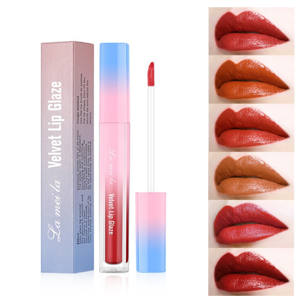 LAMEILA LIP GLAZE VELVET LASTING MOISTURIZING LIQUID LIP CREAM WATERPROOF