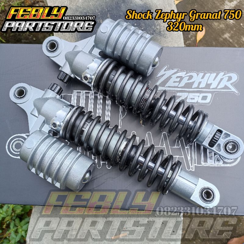 SHOCK SKOK SHOK BELAKANG ZEPHYR 320MM KAWASAKI IMPORT SHOCKBREAKER TABUNG ZEPHYR 750 DOUBLE CLICK RE