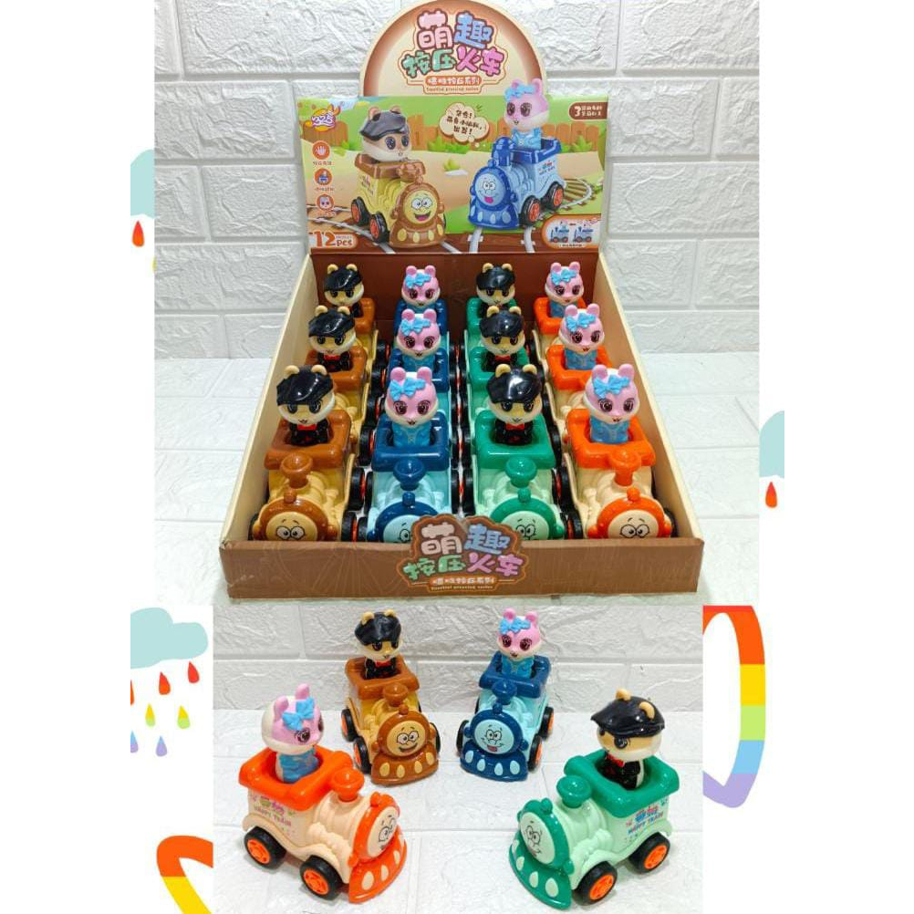 Mainan Mobil Press [ HAPPY TRAIN ] Bermacam Karakter 325-506