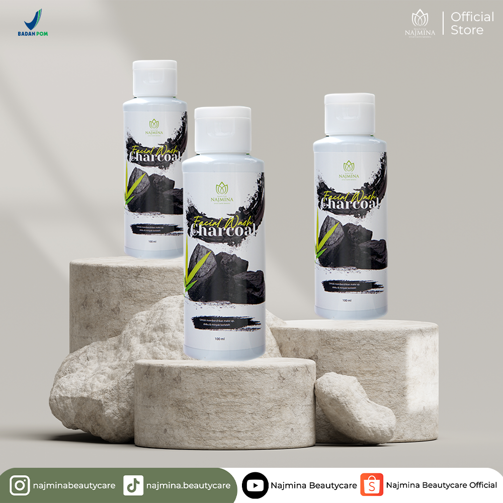 Facial Wash Charcoal by Najmina Beautycare