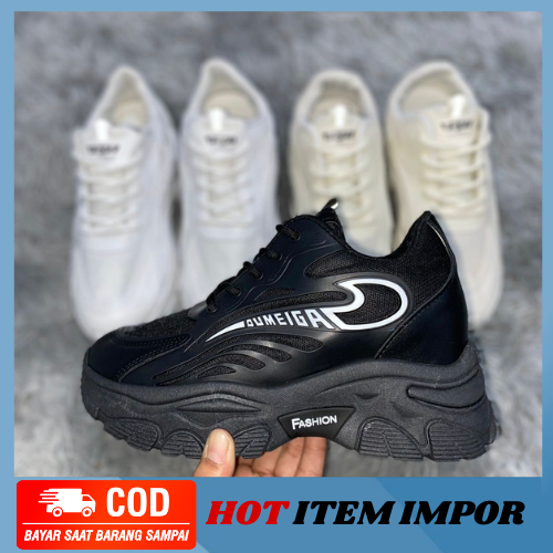 MB-SW342 Sepatu Sneakers Sport Wanita Korea Bertali Antislip Ringan 2023 Impor