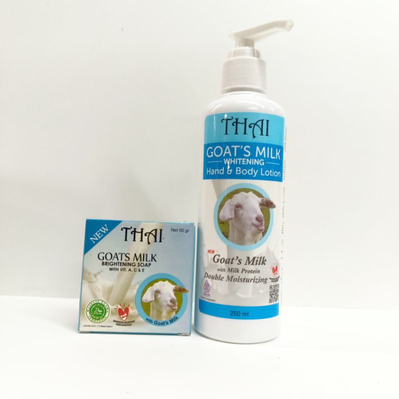 Whitening Thai Hand and Body Lotion Gots Milk 250 ml Double Moisturizing