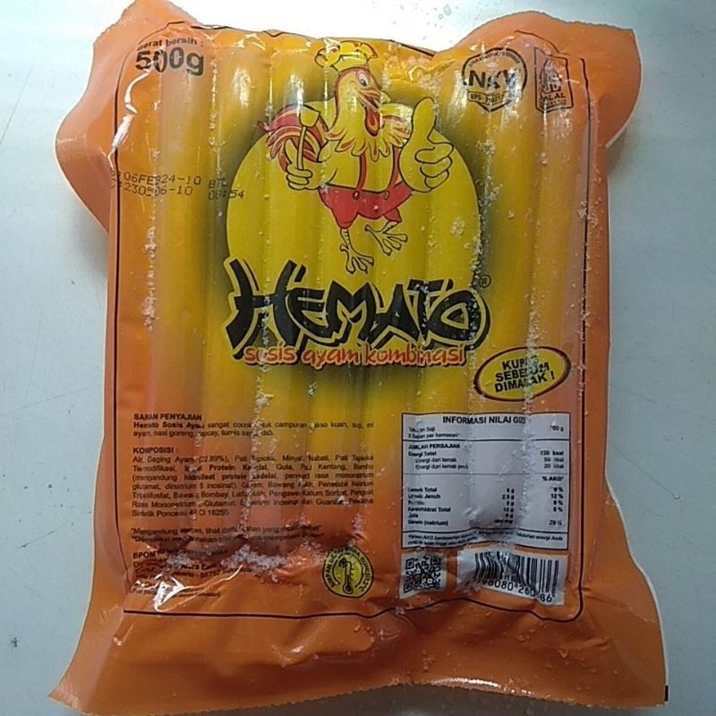 

HEMATO sosis ayam 500gr isi 15