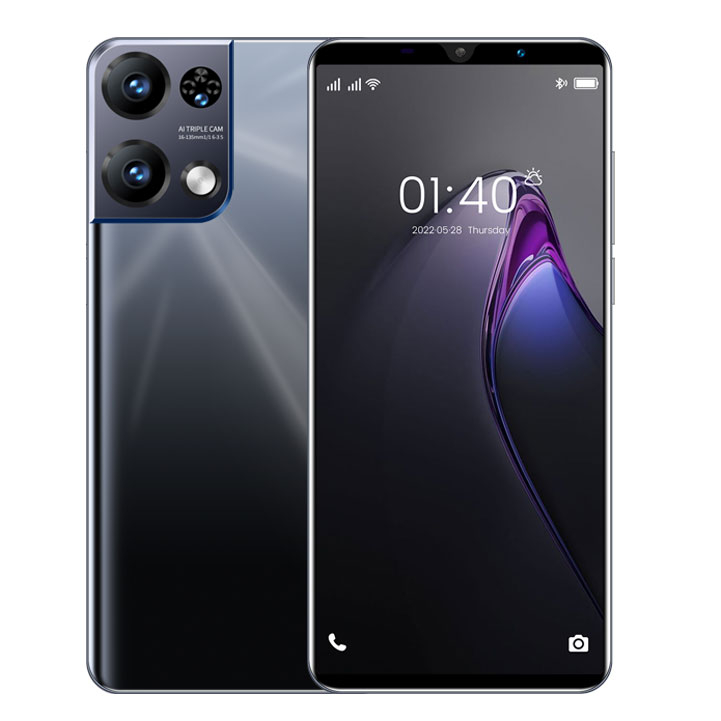 【Bisa COD】OPP0 Reno8 Handphone Asli 6.8Inci 12GB RAM+512GB ROM Dual SIM Dual 5G WiFi Smartphone Siswa Belajar Ponsel dual card dual standby gaming phone HD Kamera hp murah-Hitam6.0