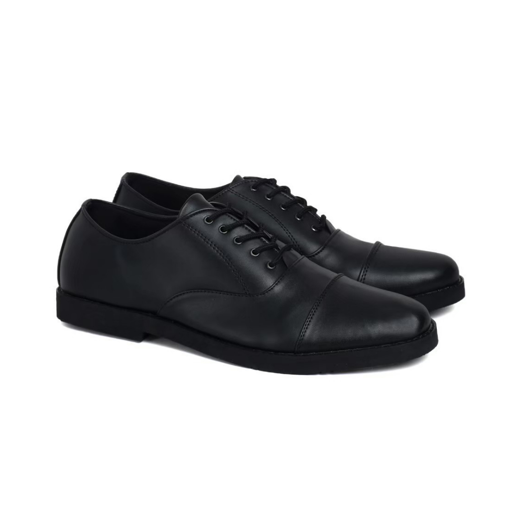 Sepatu Formal Pantofel Oxford Pria Hitam Casual Kerja Original