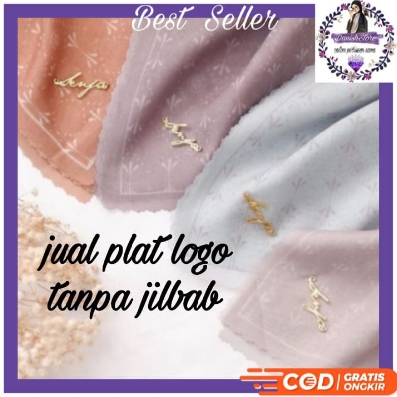 LABEL PLAT JILBAB SENJA/IDENTITY LOGO SENJA/PLAT JILBAB SENJA SCARF/LOGO HIJAB