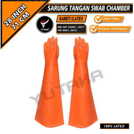 Promo Sandblasting Sarung Tangan Karet 28Inch Kebutuhan Medis Bahan Berkualitas Tebal Dan Kuat Tidak