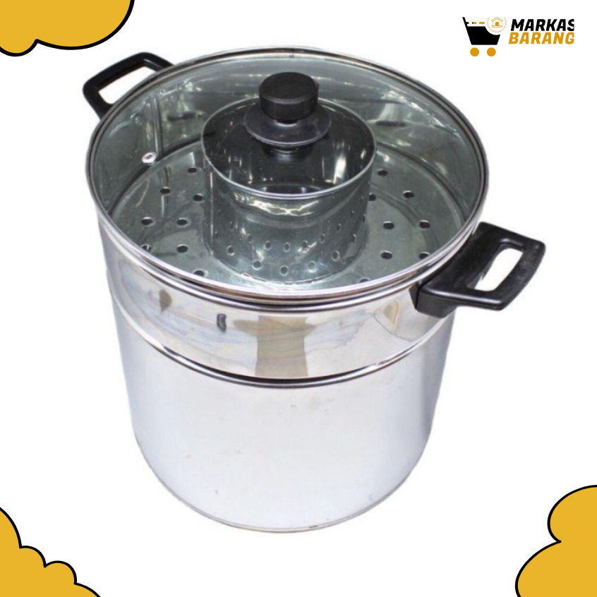 Dandang Bakso Tutup Kaca 26cm Besar