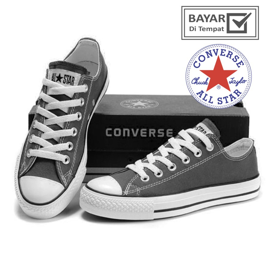 COD Sepatu All Star Sepatu Converse Low Pria Wanita Premium Sepatu Sekolah Berkualitas