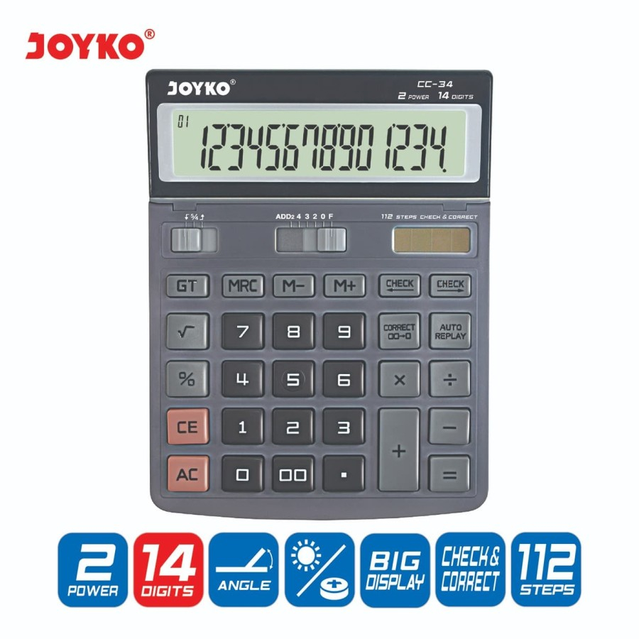

Joyko Calculator CC-34 ( IRRA STORE )