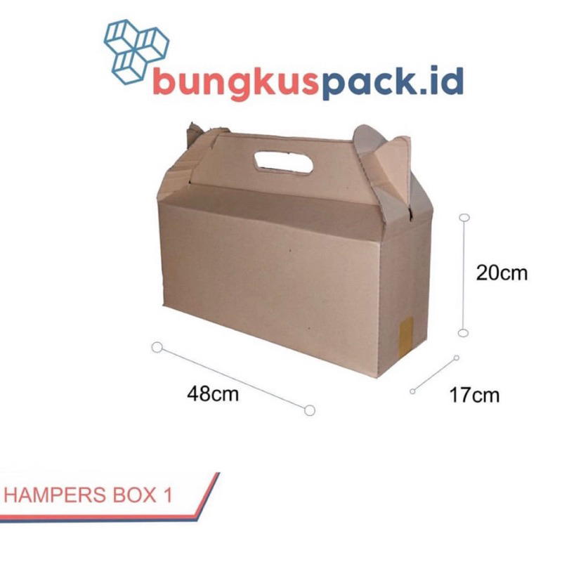 

Kardus Gable Box Souvenir [48x17x20cm] /5pcs