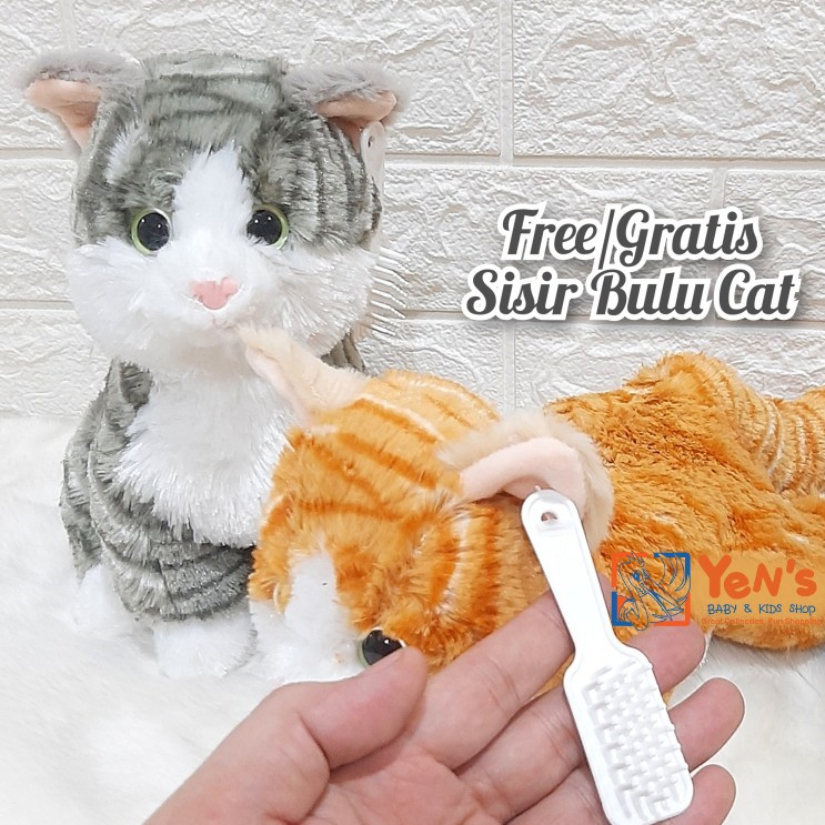 Boneka Kucing Sitting Cat Chester Cat Hug 40cm