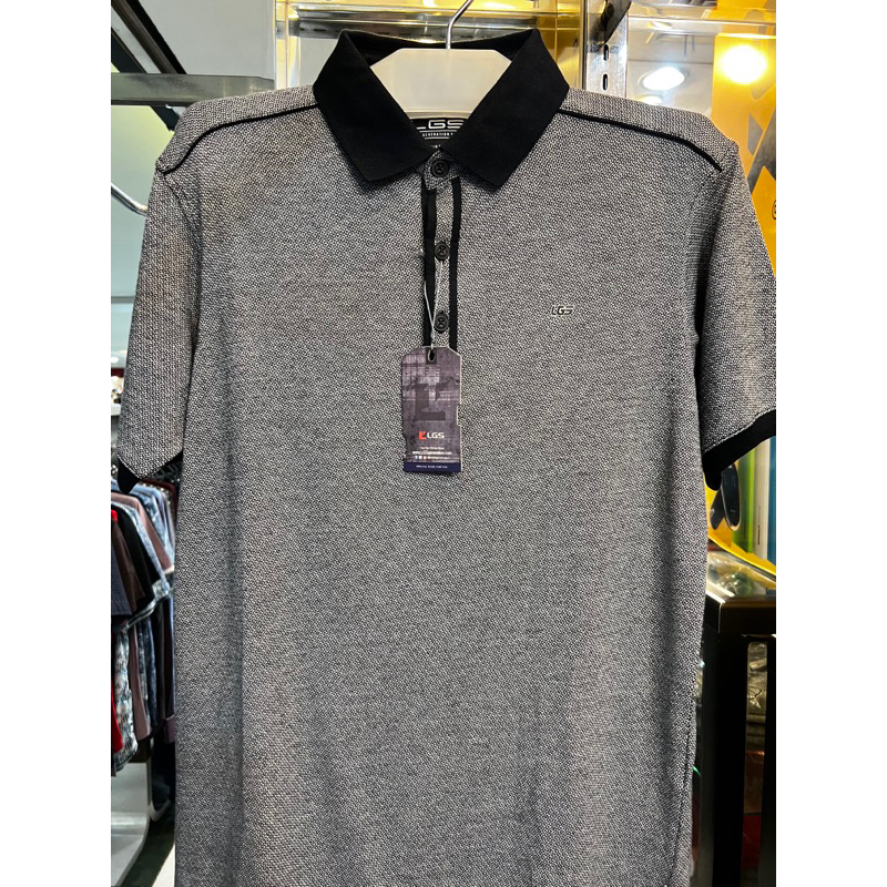 KAOS KERAH LGS GENERATION BLACK MOTIF