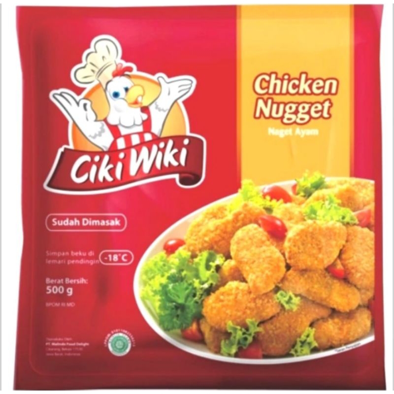 

Ciki Wiki Nugget 500gr Naget Ayam Cikiwiki