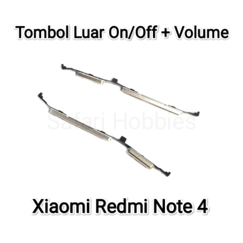 Tombol Luar Xiaomi Redmi Note 4 On/Off + Volume