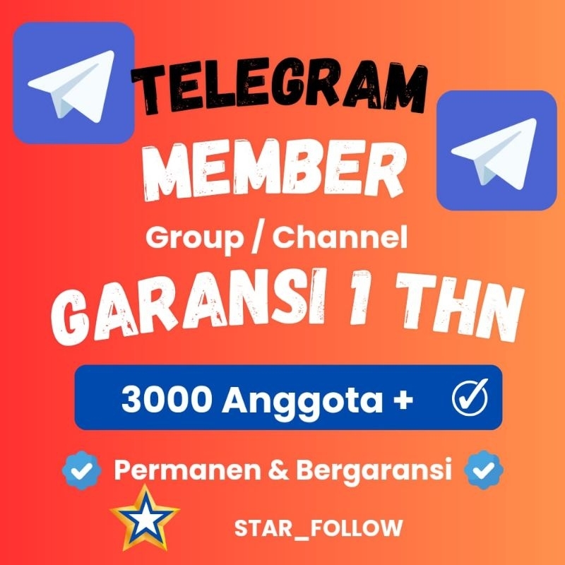 [ Best Seller ] Anggota/Member Group / Chanel Telegram Garansi 1 Tahun No Drop