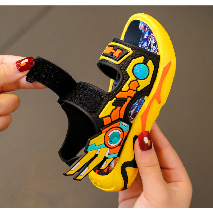 babyfit [2-8THN] 9.9 promo sendal FIGHTER ROBOT sandal karet pvc anak cowok import ml-0721r