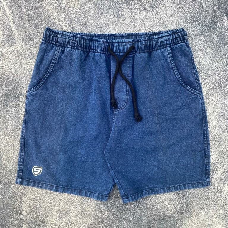 ADA JUMBO Celana Boardshort Kolor Pendek Jeans Snow Wash Pria REAL PICT Celana Kolor Distro Keren Kekinian Diatas Lutut Cowok