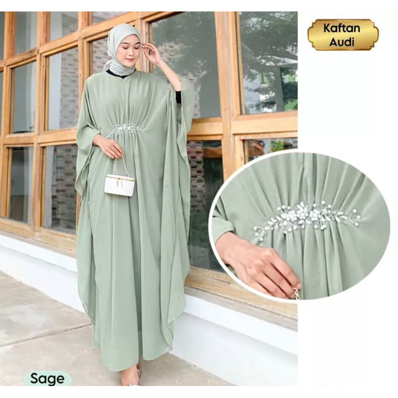 Alaya Kaftan bahan shakila kaftan murah aplikasi payet kaftan mewah