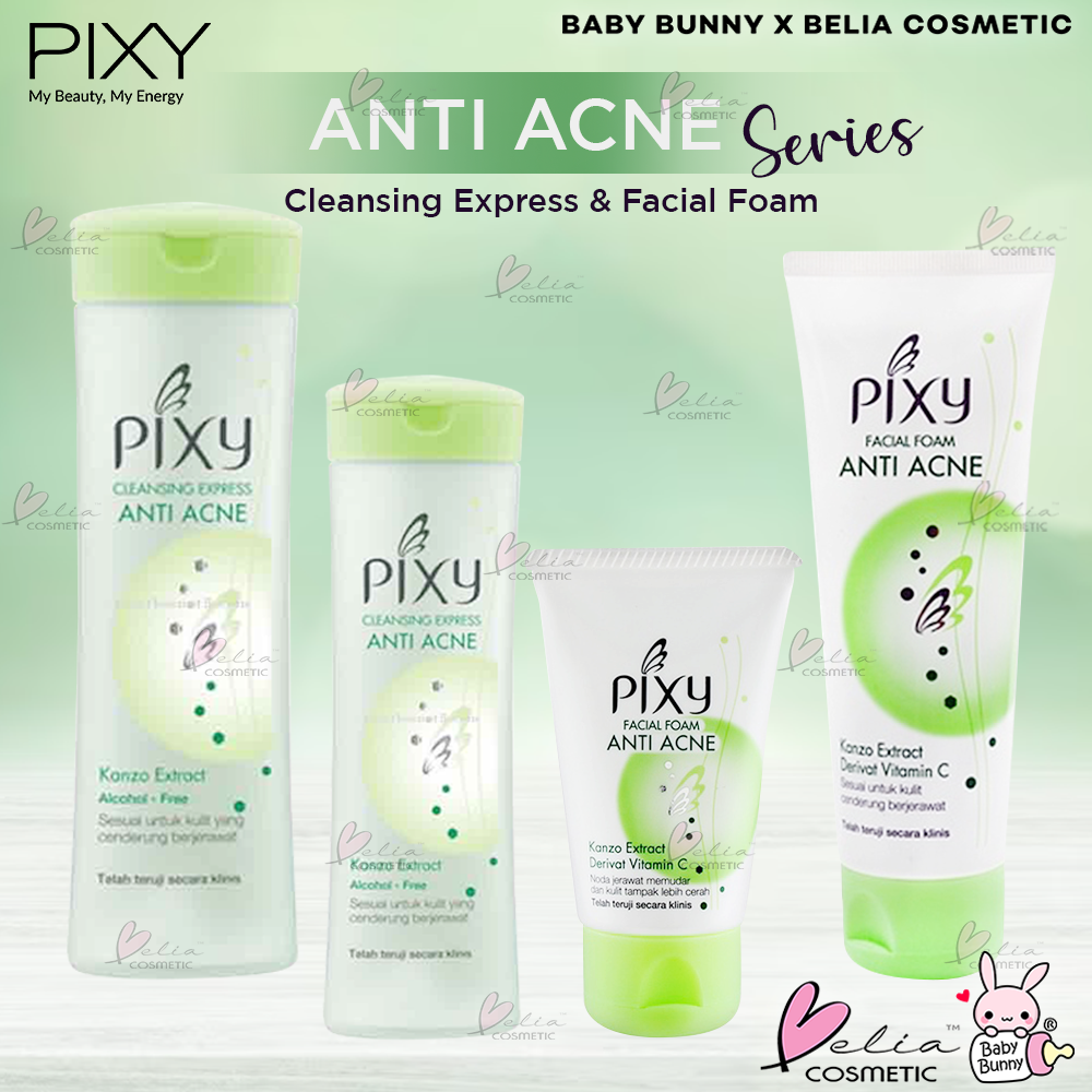 ❤ BELIA ❤ PIXY Anti Acne Series | Facial Foam Anti Acne | Cleansing Express Anti Acne | Perawatan Berjerawat | Acne Treatment |  BABY BUNNY